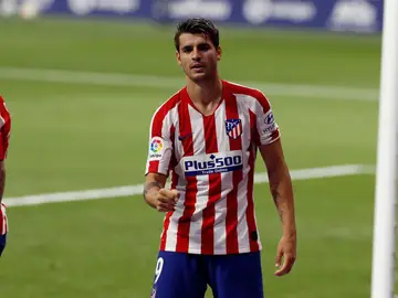 Morata, en un partido con el Atlético de Madrid Morata, en un partido con el Atlético de Madrid