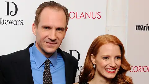Ralph Fiennes y Jessica Chastain Ralph Fiennes y Jessica Chastain