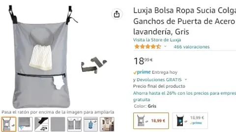 Bolsa para guardar la ropa sucia. Bolsa para guardar la ropa sucia.