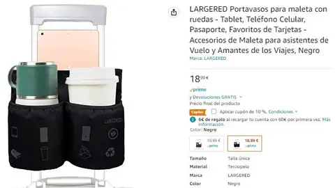 Portavasos para maletas. Portavasos para maletas.