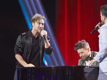 La emocionante improvisación de ‘Aquí estoy yo’ con David Bisbal, Luis Fonsi y Pablo López La emocionante improvisación de ‘Aquí estoy yo’ con David Bisbal, Luis Fonsi y Pablo López