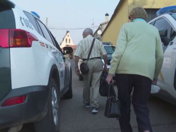 Personas siendo desalojadas por el fuego en Salamanca