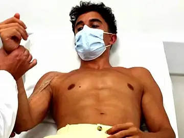 Marc Márquez, en la revisión de su operación de húmero en el Hospital Ruber Internacional de Madrid