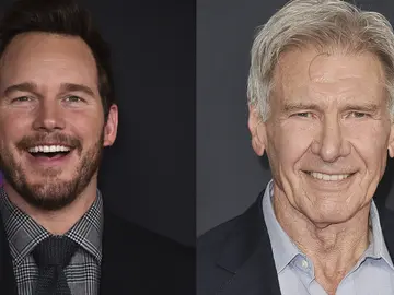 Chris Pratt y Harrison Ford Chris Pratt y Harrison Ford