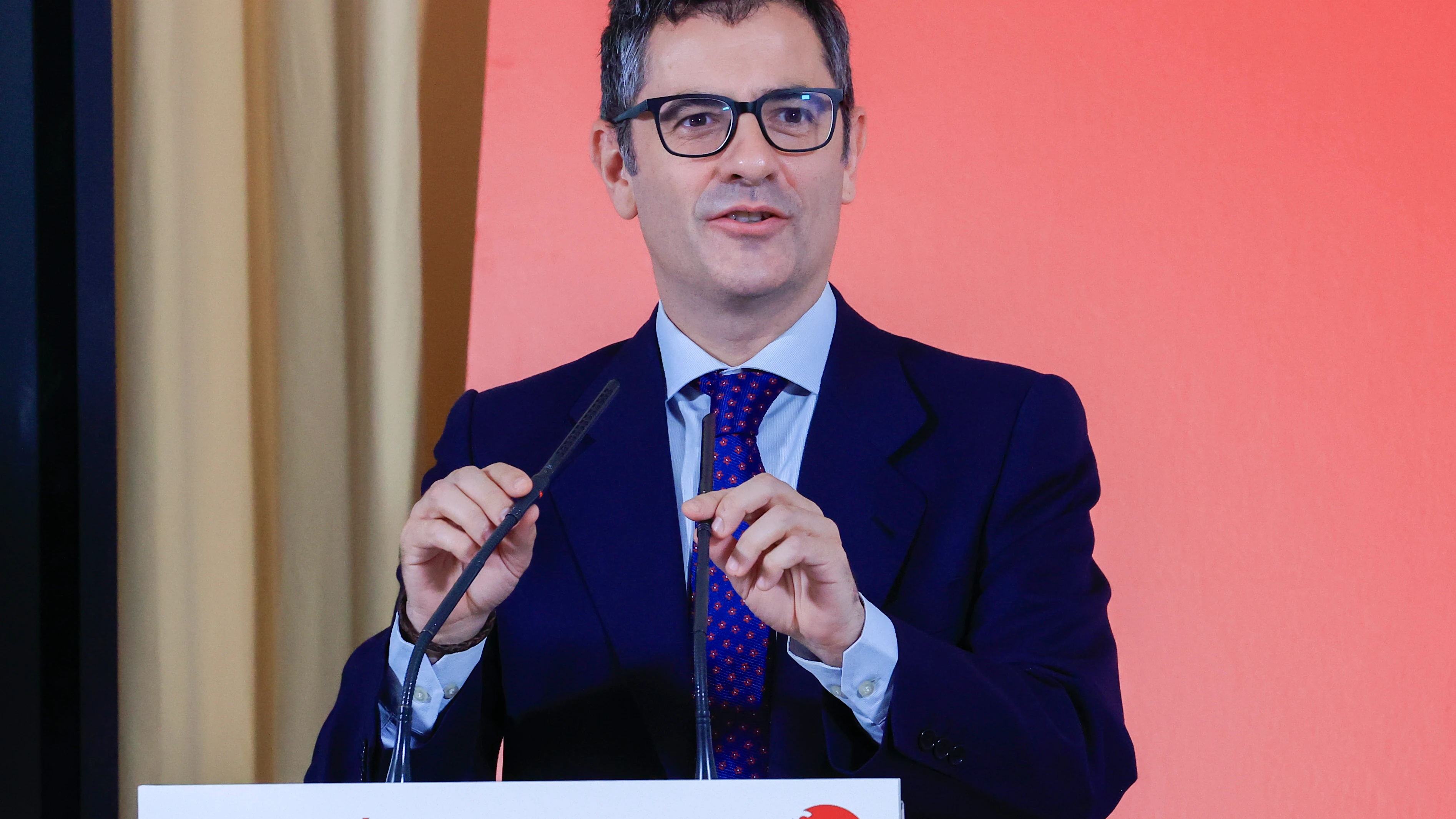 El ministro de la Presidencia, F&eacute;lix Bola&ntilde;os