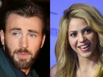 Chris Evans y Shakira Chris Evans y Shakira