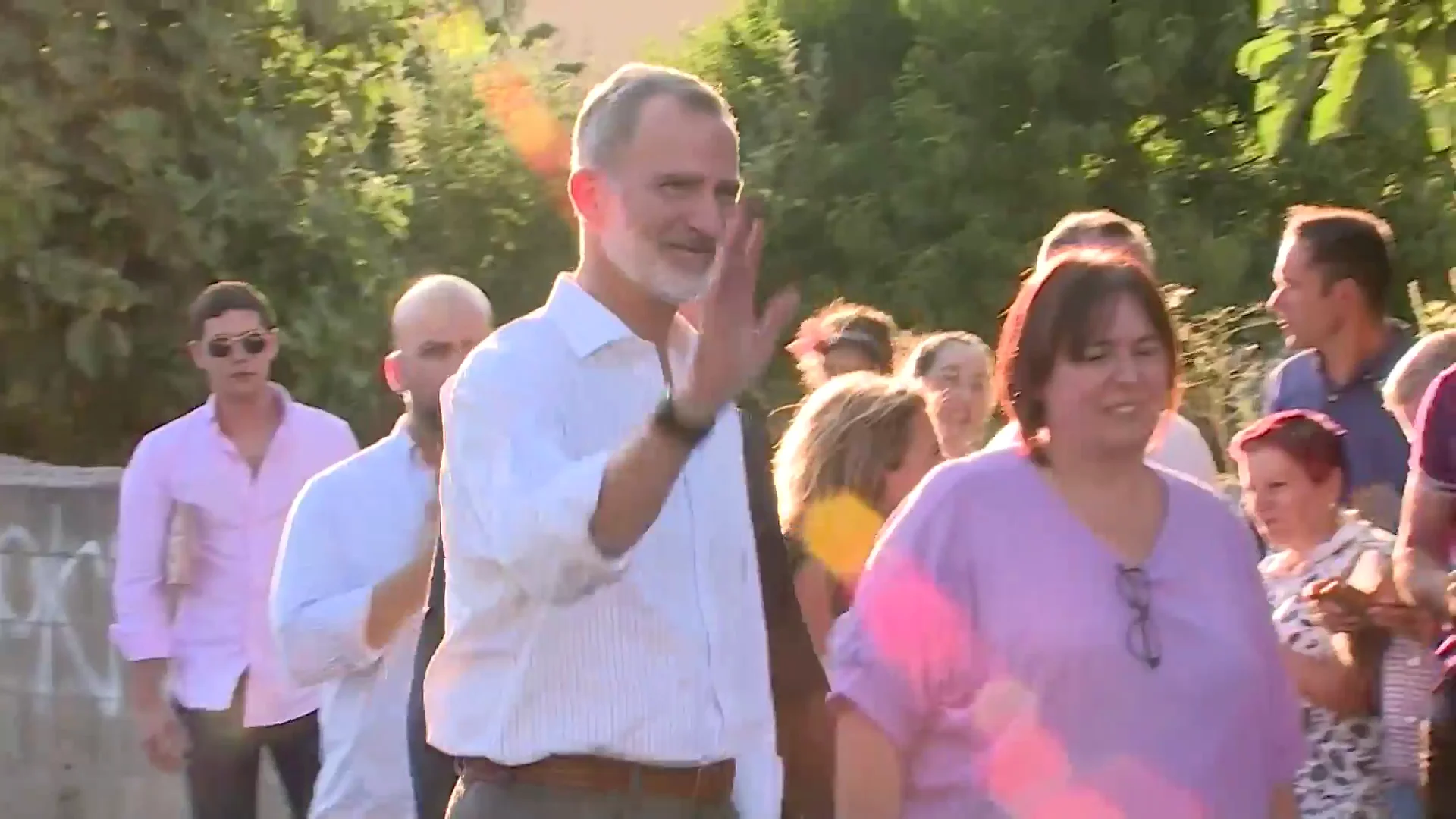El rey Felipe VI, en su visita a Extremadura