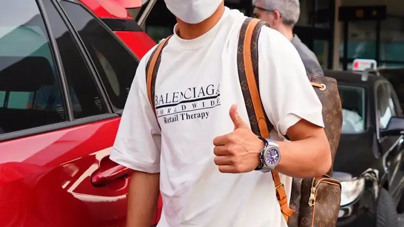 Take Kubo, en su llegada a Donostia tras su fichaje por la Real Sociedad