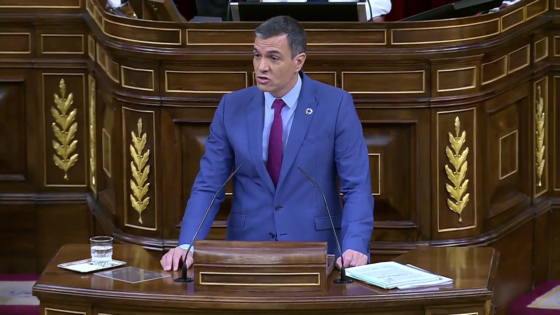 Pedro Sánchez durante el debate sobre el estado de la Nación Estado de la Nación