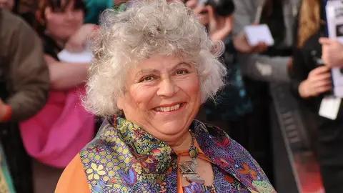 La actriz Miriam Margolyes en una premier