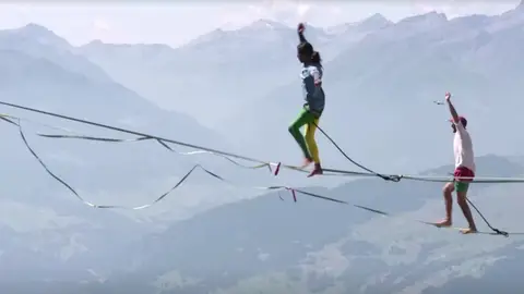 La estación suiza de Laax acoge el primer Mundial de Highline La estación suiza de Laax acoge el primer Mundial de Highline