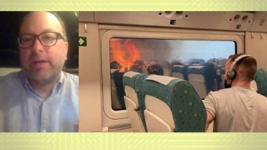 Uno de los pasajeros sorprendidos por el incendio en el tren Madrid- Ferrol: 