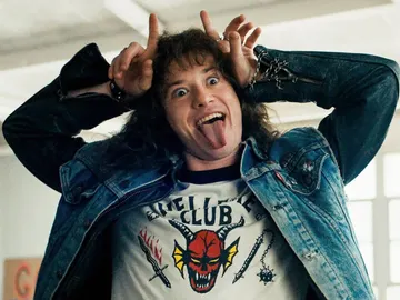 Eddie (Joseph Quinn) en 'Stranger Things' Eddie (Joseph Quinn) en 'Stranger Things'