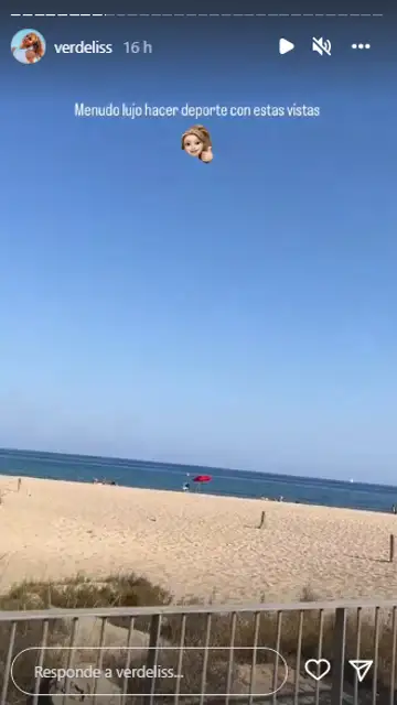 Verdeliss muestra su rutina de deporte Verdeliss muestra su rutina de deporte