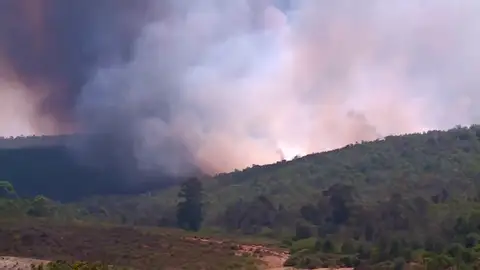 Uno de los dos incendios declarados en Burdeos (Francia) Incendio