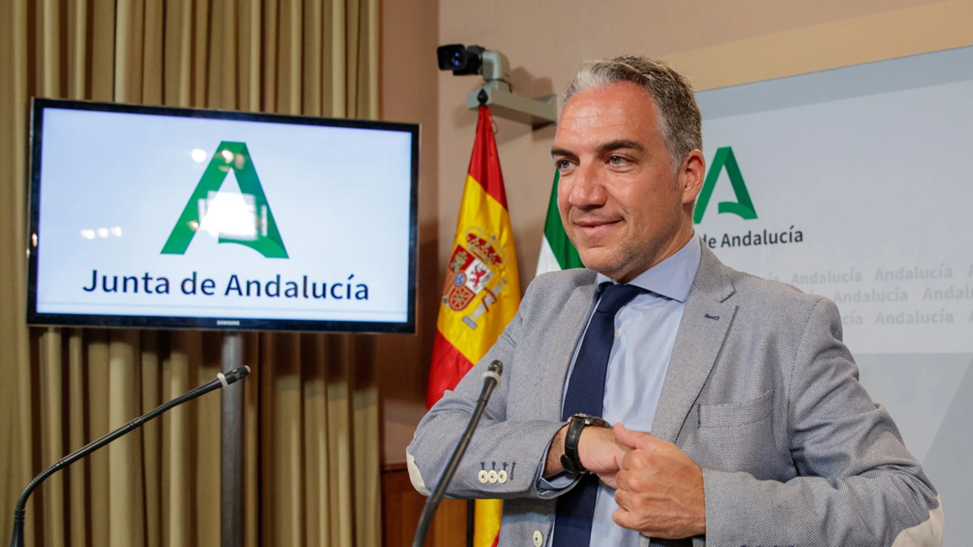 El consejero andaluz de la Presidencia y de Salud en funciones y portavoz del Ejecutivo, Elías Bendodo