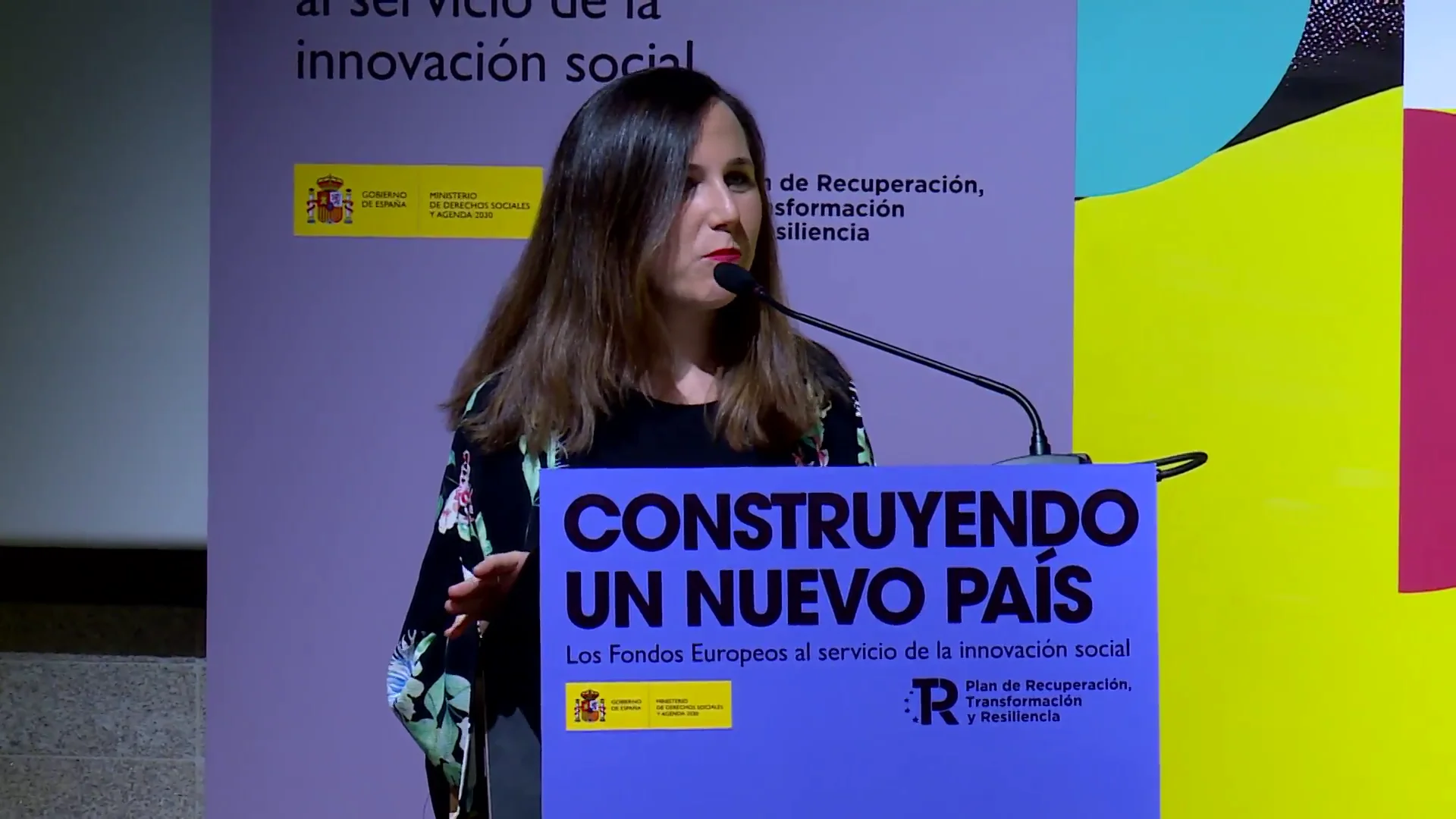 La secretaria general de Unidas Podemos y ministra de Derechos Sociales y Agenda 2030, Ione Belarra