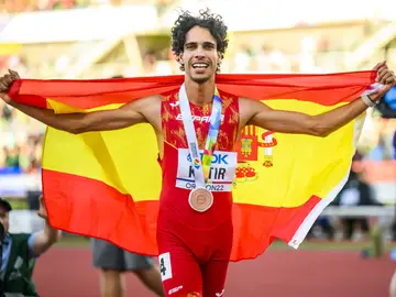 Mohamed Katir, bronce en 1.500 en el Mundial de Oregón Mohamed Katir, bronce en 1.500 en el Mundial de Oregón