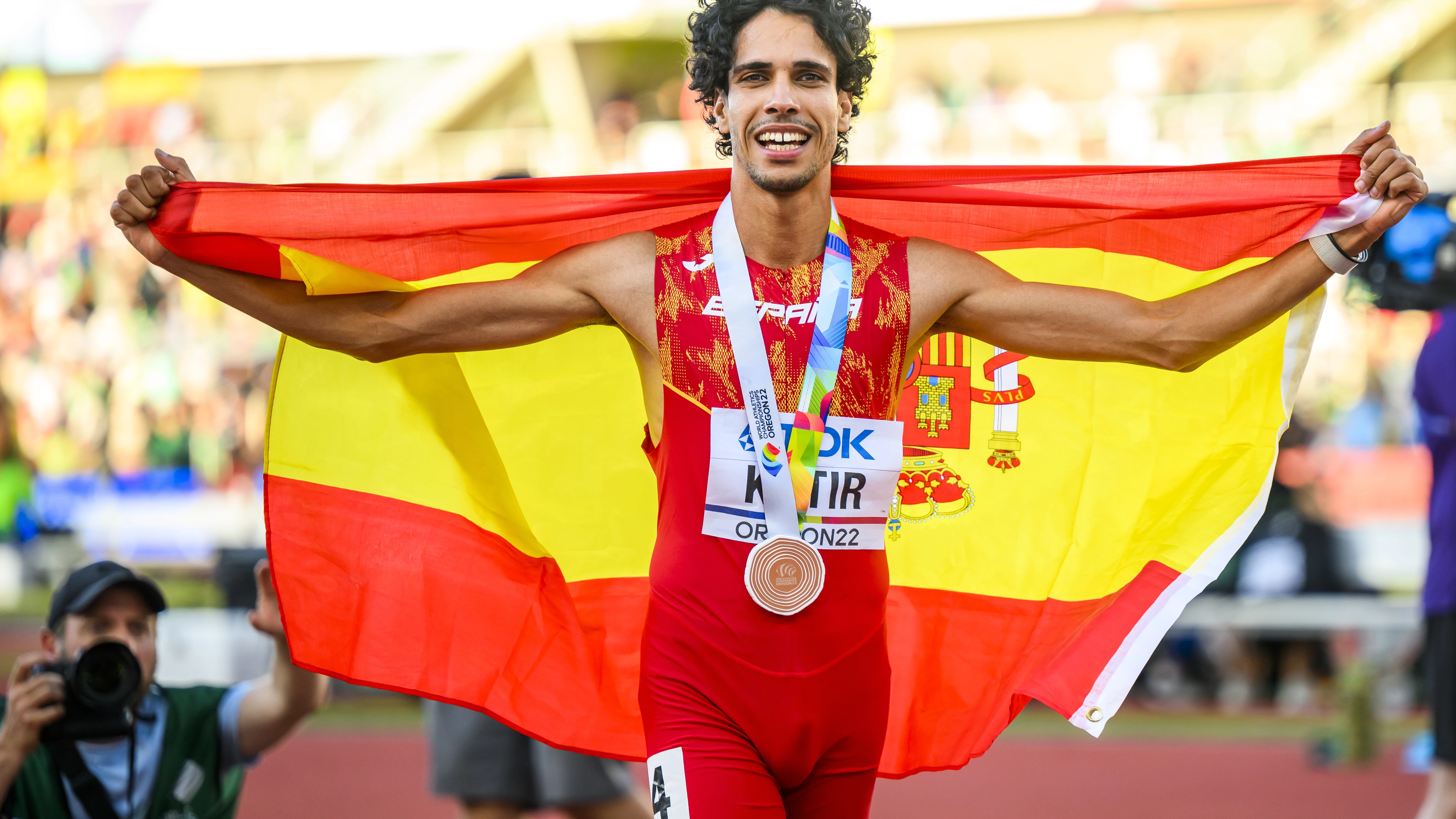 Mohamed Katir, bronce en 1.500 en el Mundial de Oregón Mohamed Katir, bronce en 1.500 en el Mundial de Oregón