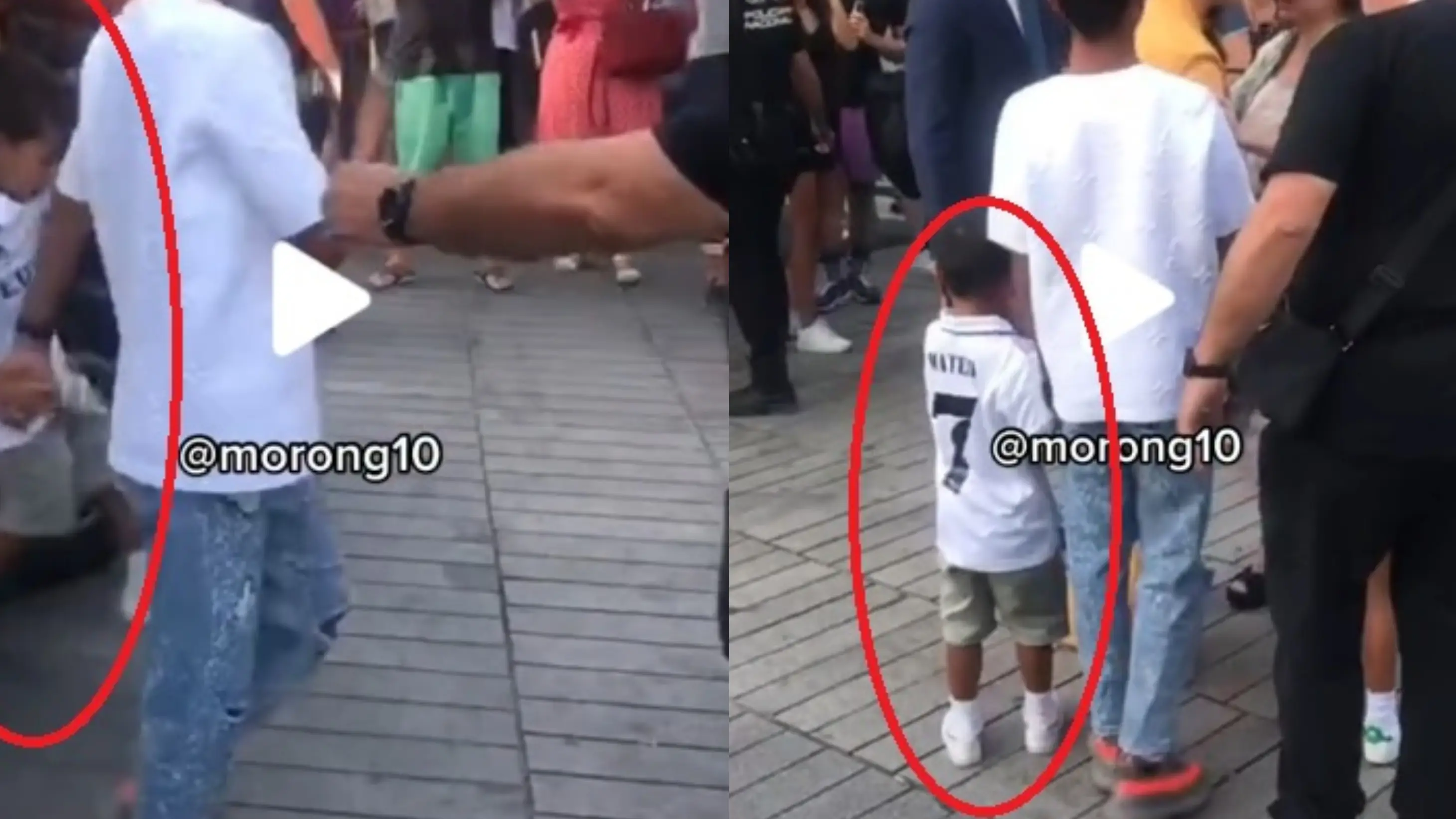 Los hijos d e Cristiano Ronaldo llegando al concierto de Rosalía en Madrid Los hijos d e Cristiano Ronaldo llegando al concierto de Rosalía en Madrid