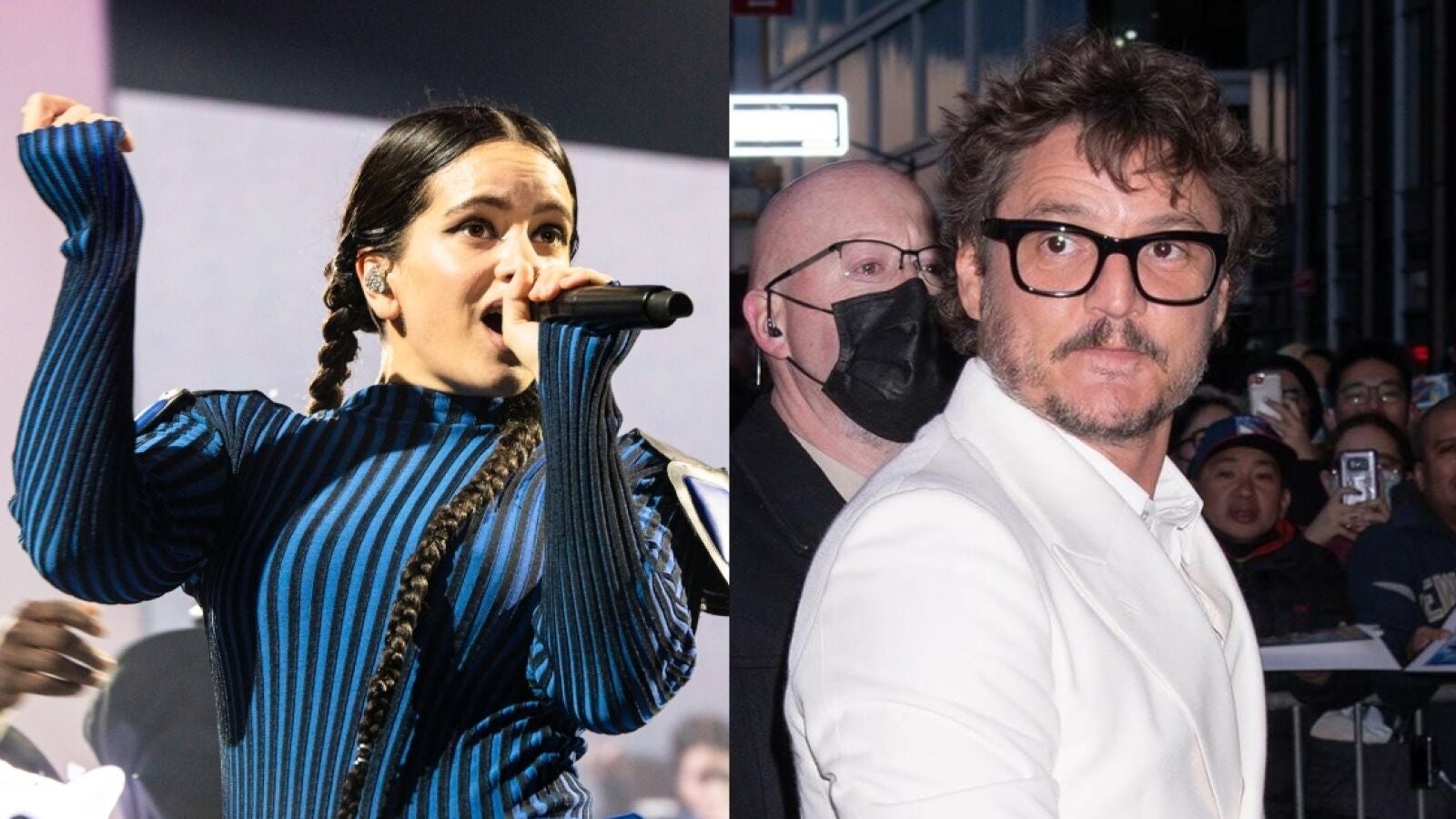 Pedro Pascal se hace viral en el concierto de Rosalía en Madrid con Almodóvar y muchos famosos más