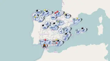 Mapa de cortes de carreteras e incidencias de tráfico de la DGT Mapa de cortes de carreteras e incidencias de tráfico de la DGT