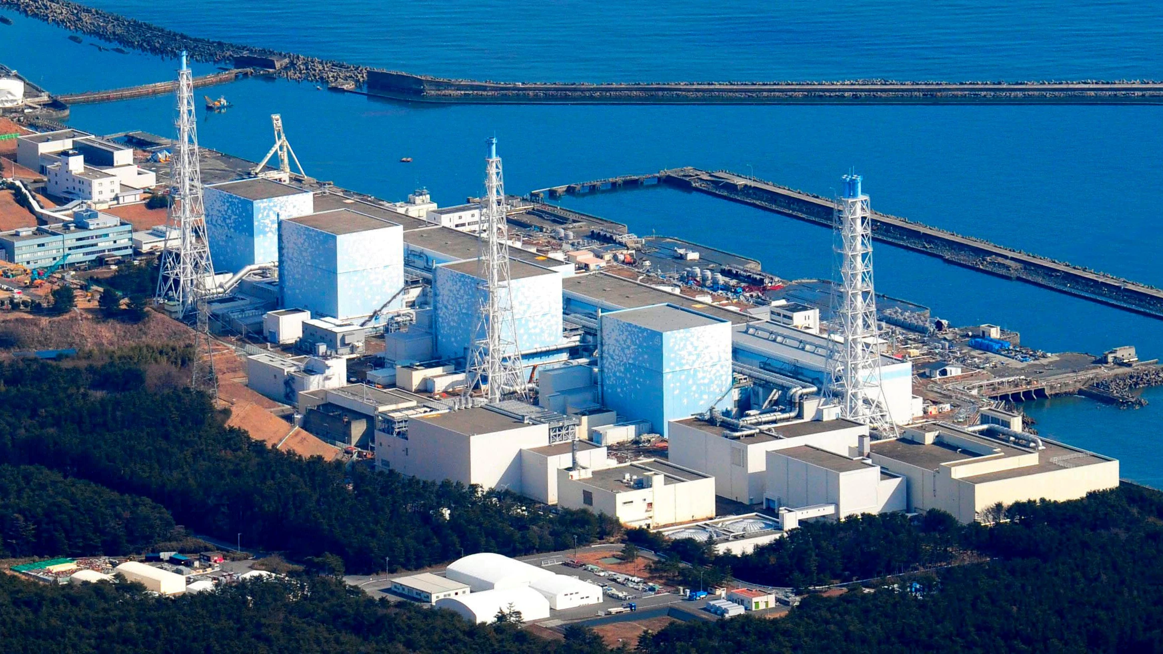 Planta nuclear japonesa de Fukushima Daiichi, momentos antes de la fuerte explosi&oacute;n que caus&oacute; el 12 de marzo de 2011