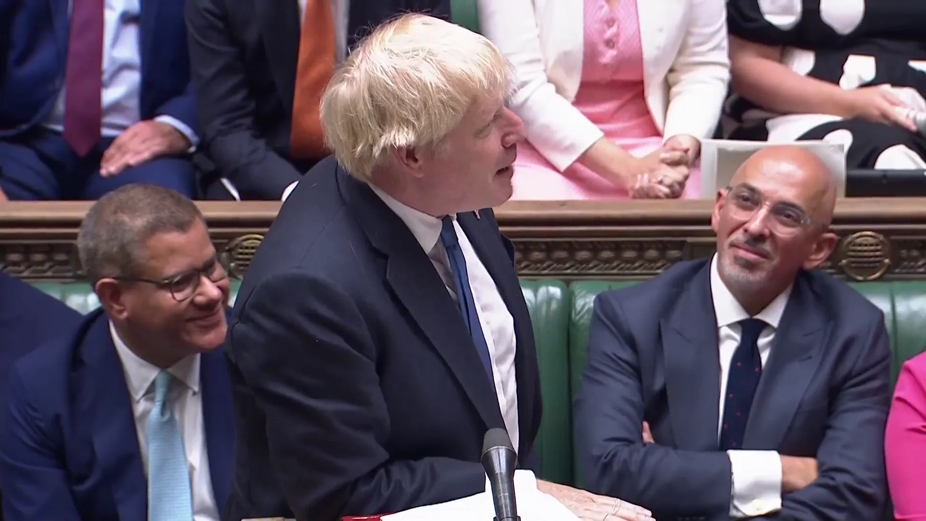 Boris Johnson se despide del Parlamento británico