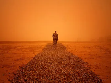 Una tormenta de arena sacude Irak Una tormenta de arena sacude Irak
