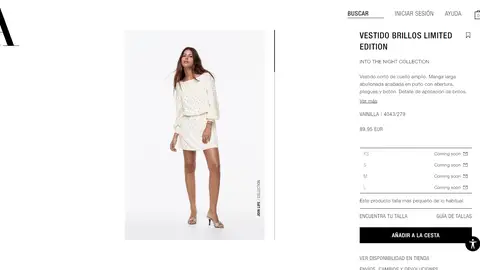 Vestido con brillos Vestido con brillos