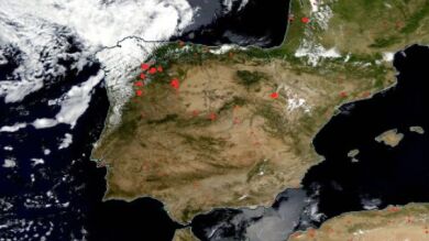Mapa de incendios activos en España hoy: Consulta los focos y el avance de las llamas