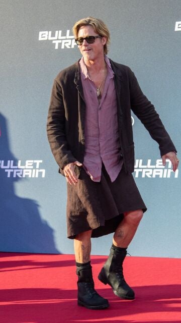 Brad Pitt en la premiere de 'Bullet Train'