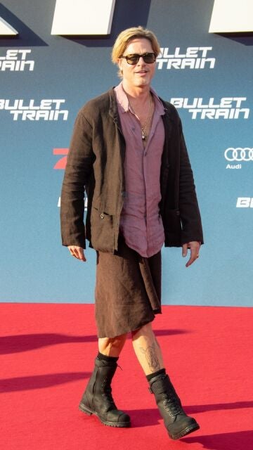 Brad Pitt en la premiere de 'Bullet Train'