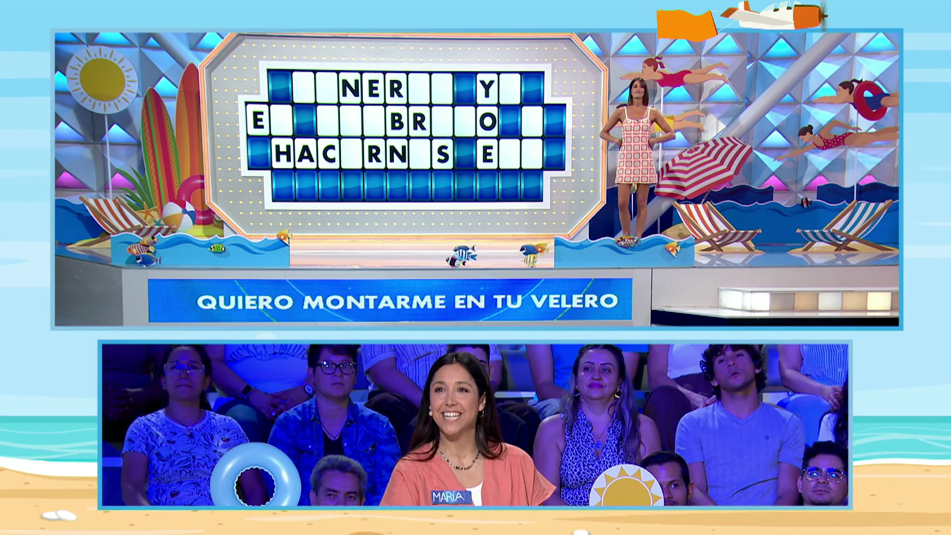 Una m&iacute;tica canci&oacute;n del verano atraganta a los tres concursantes de &lsquo;La ruleta de la suerte&rsquo; 