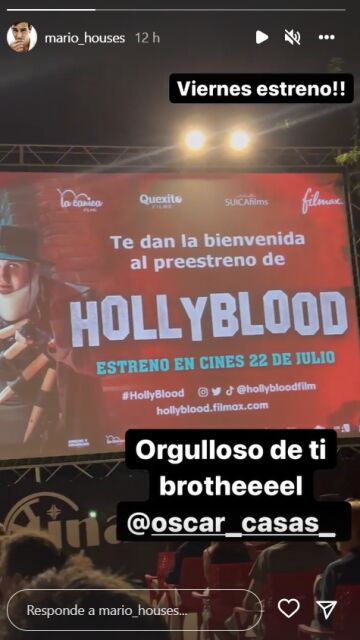 Mario Casas apoya a su hermano Óscar