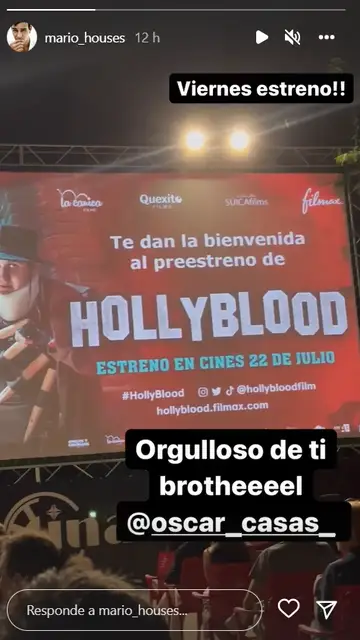 Mario Casas apoya a su hermano Óscar Mario Casas apoya a su hermano Óscar