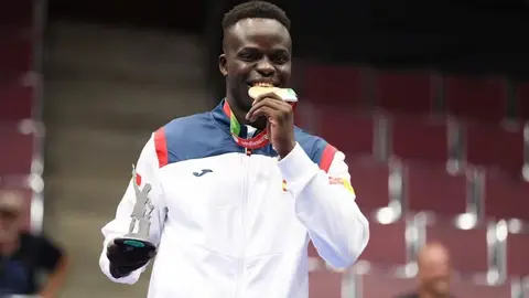 El karateca español Babacar Seck El karateca español Babacar Seck