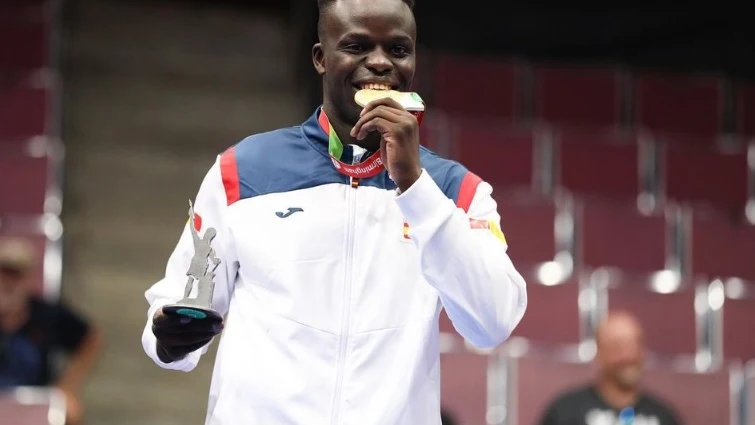 El karateca espa&ntilde;ol Babacar Seck