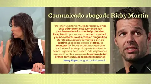 La denuncia de Ricky Martin. La denuncia de Ricky Martin.