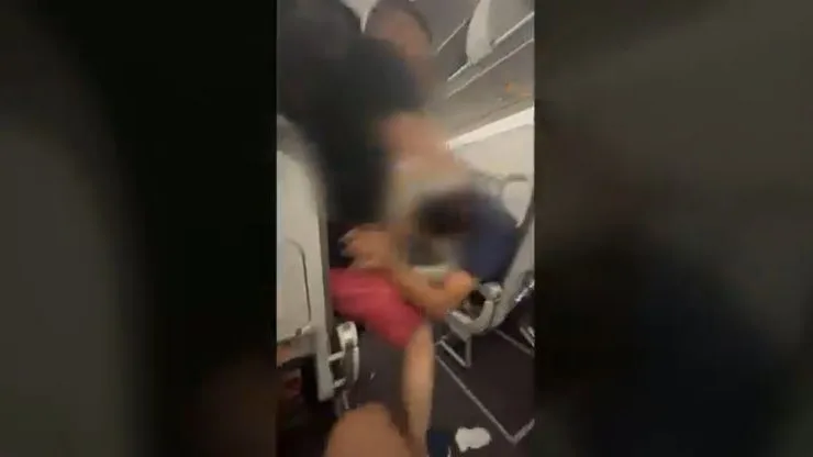 Pelea en un avión Pelea en un avión