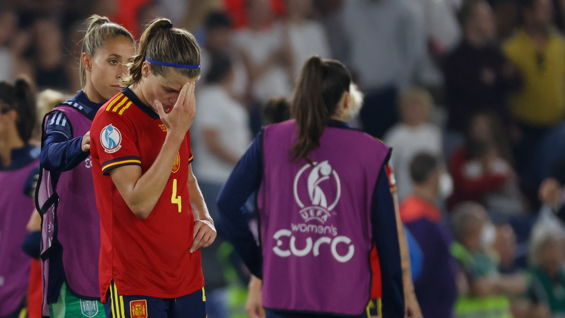 Irene Paredes se lamenta tras caer eliminada ante Inglaterra