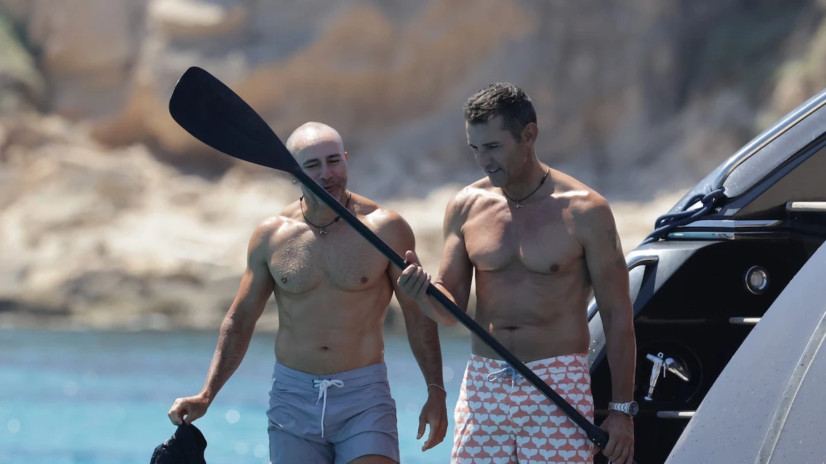 Jesús Vázquez y su marido Roberto Cortés Jesús Vázquez y su marido Roberto Cortés