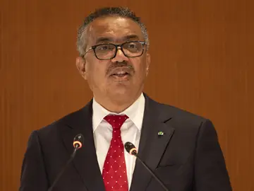 Imagen de archivo del director general de la OMS, Tedros Adhanom Ghebreyesus. Imagen de archivo del director general de la OMS, Tedros Adhanom Ghebreyesus.