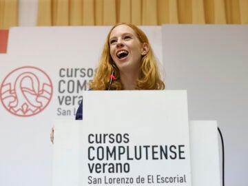 Lilith Verstrynge, secretaria de Organización de Podemos, en los cursos de verano de la Complutense
