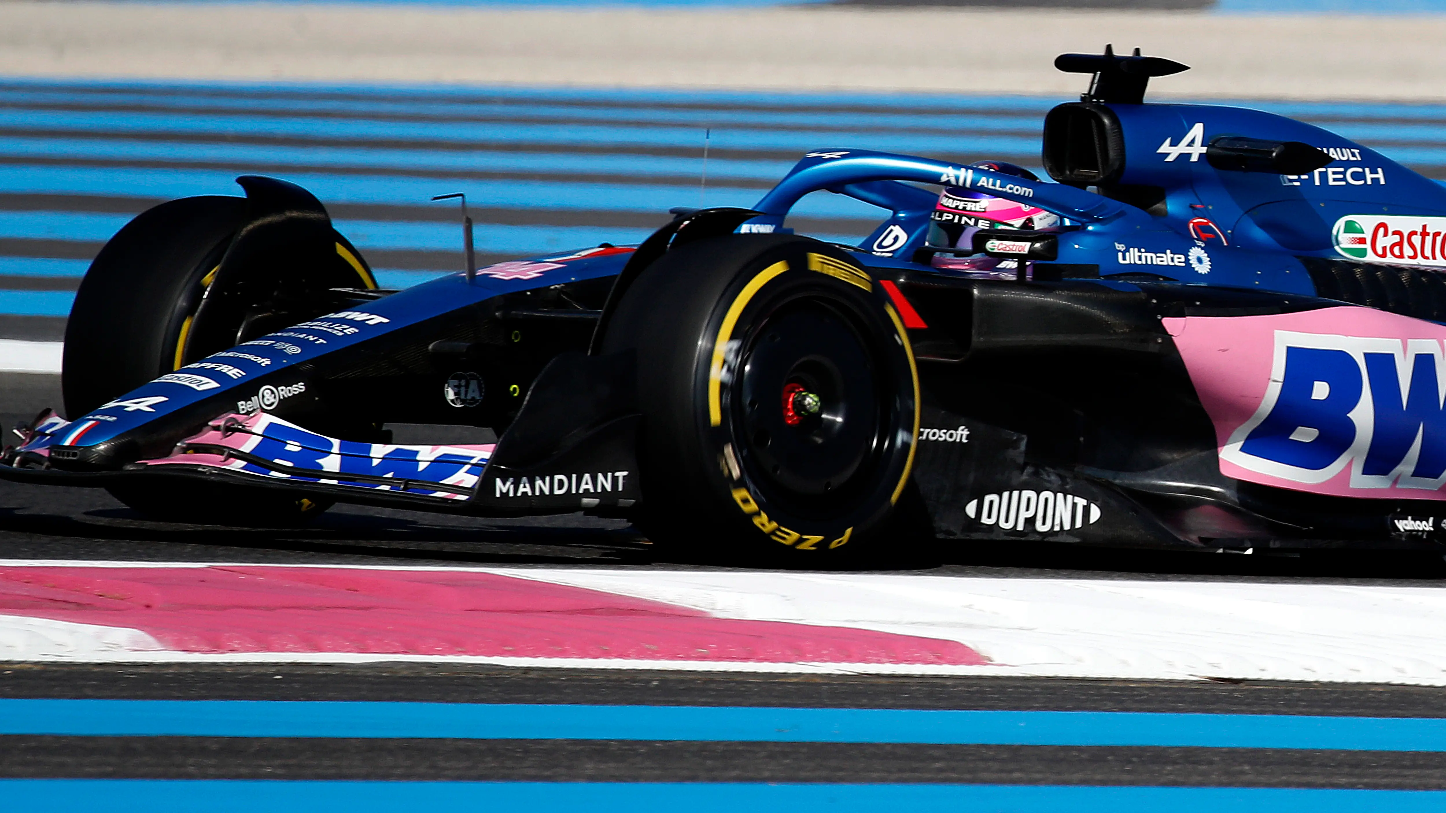 El piloto de Alpine Fernando Alonso durante el Gran Premio de Francia 2022