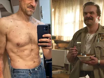 El impresionante cambio físico de David Harbour para 'Stranger Things' El impresionante cambio físico de David Harbour para 'Stranger Things'