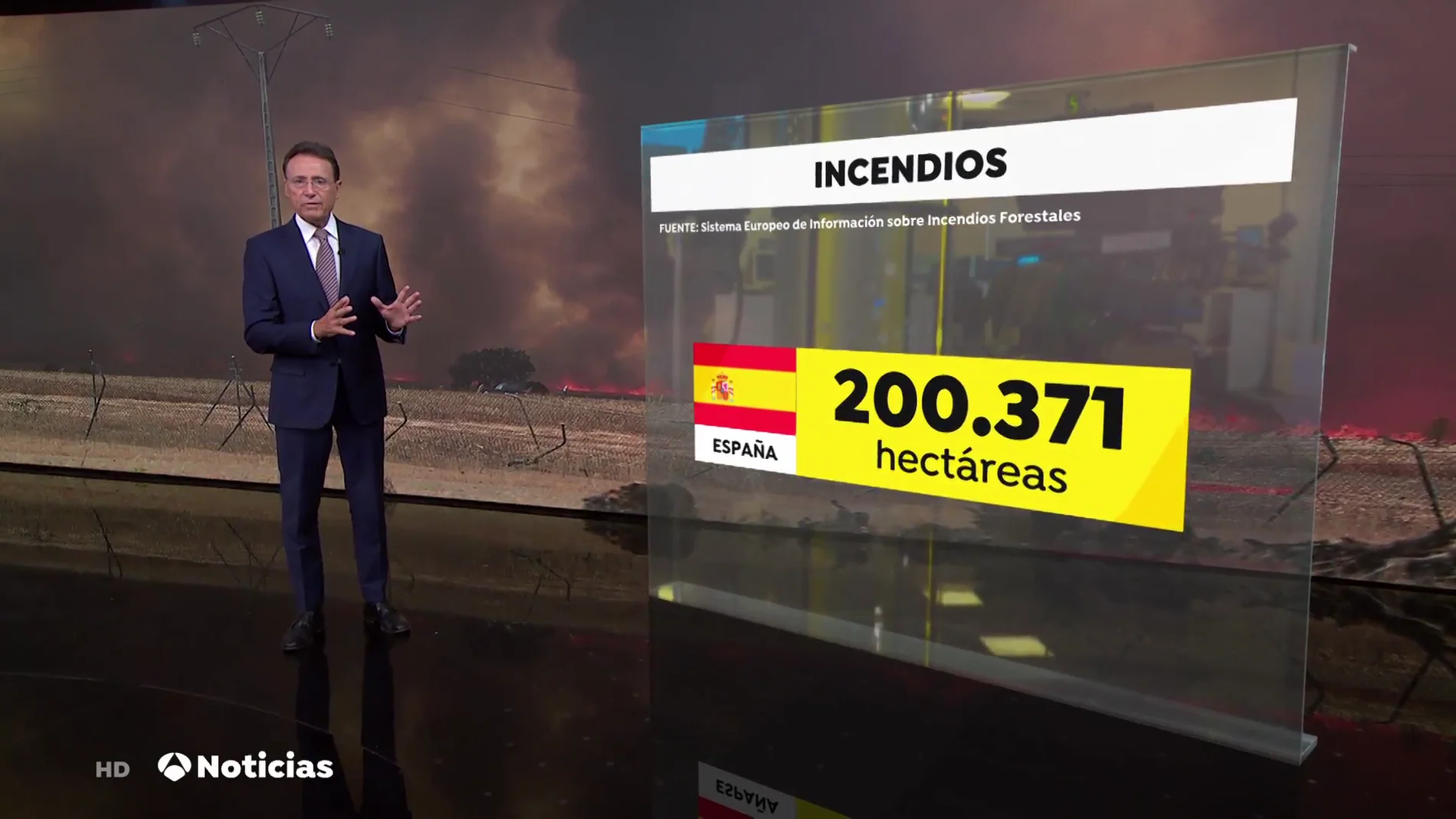 España es el país de la Unión Europea con más superficie quemada en lo que va de año