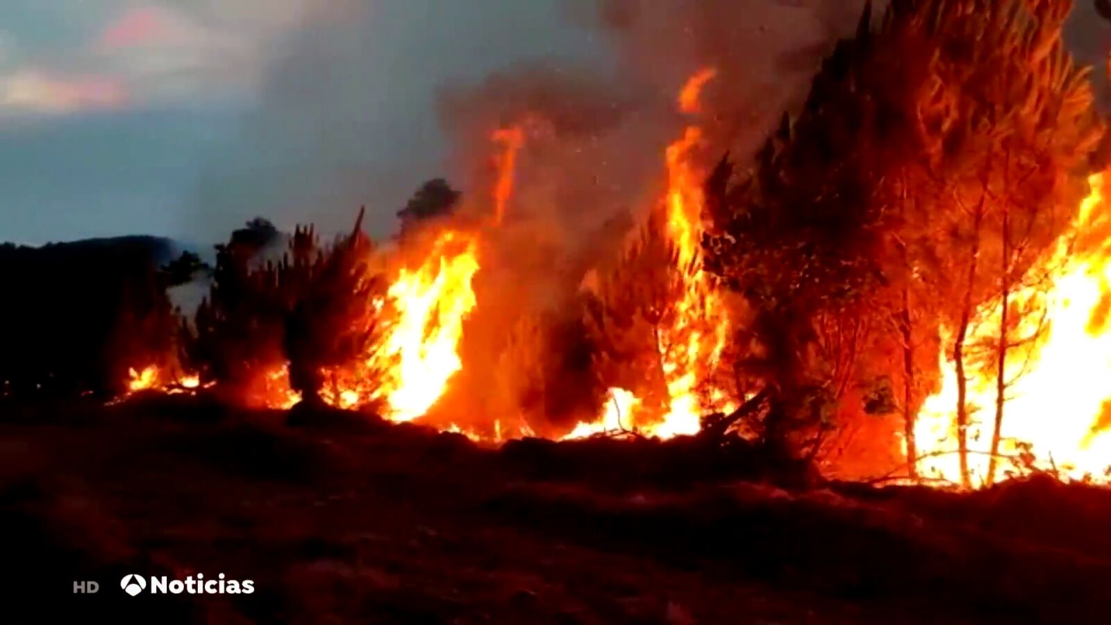 El antes y el después del incendio de Ladrillar: más de 3.000 hectáreas arrasadas por las llamas