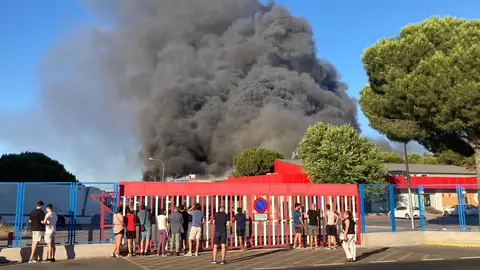 Incendio en Mercamadrid Incendio en Mercamadrid