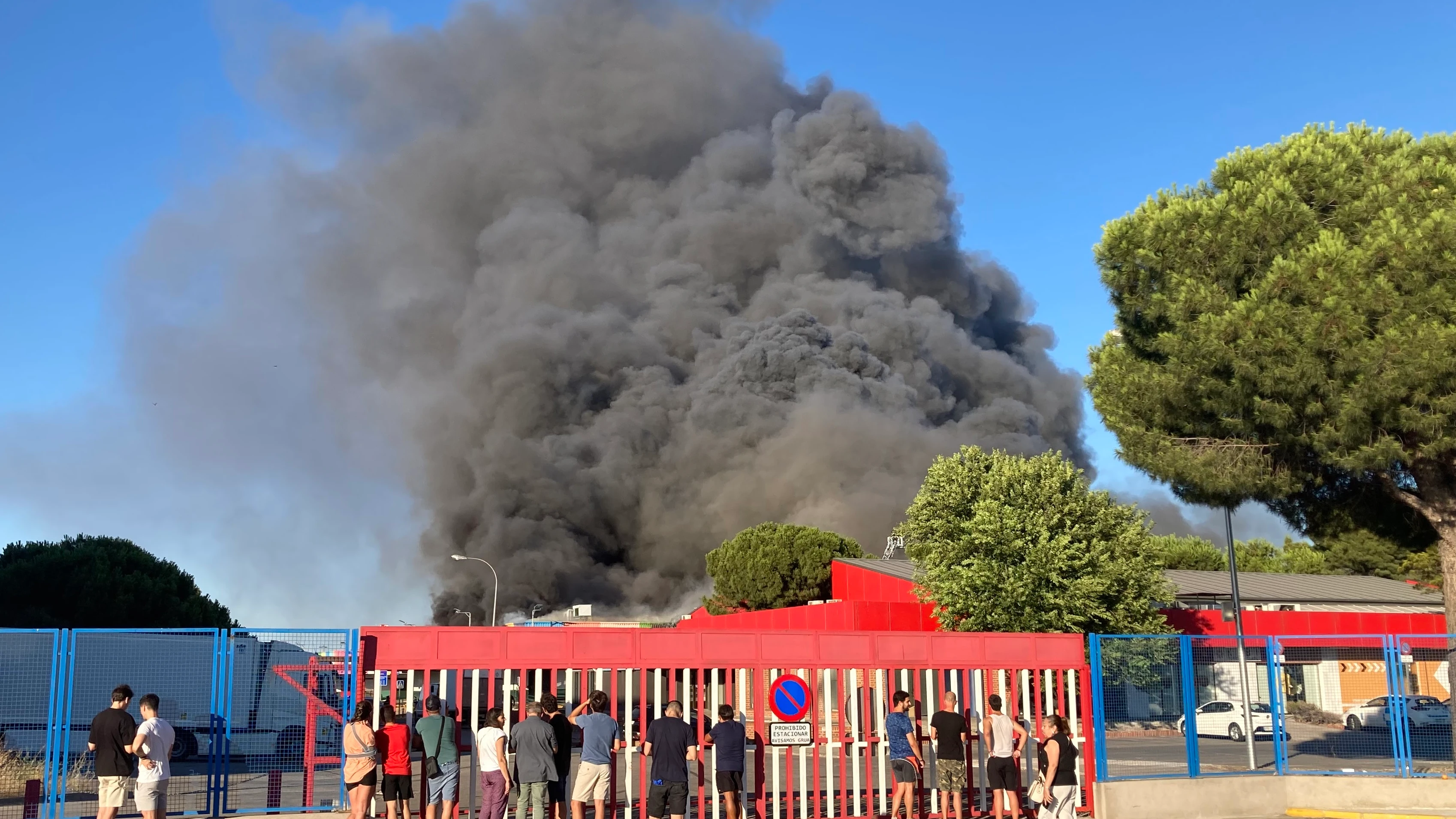 Incendio en Mercamadrid Incendio en Mercamadrid